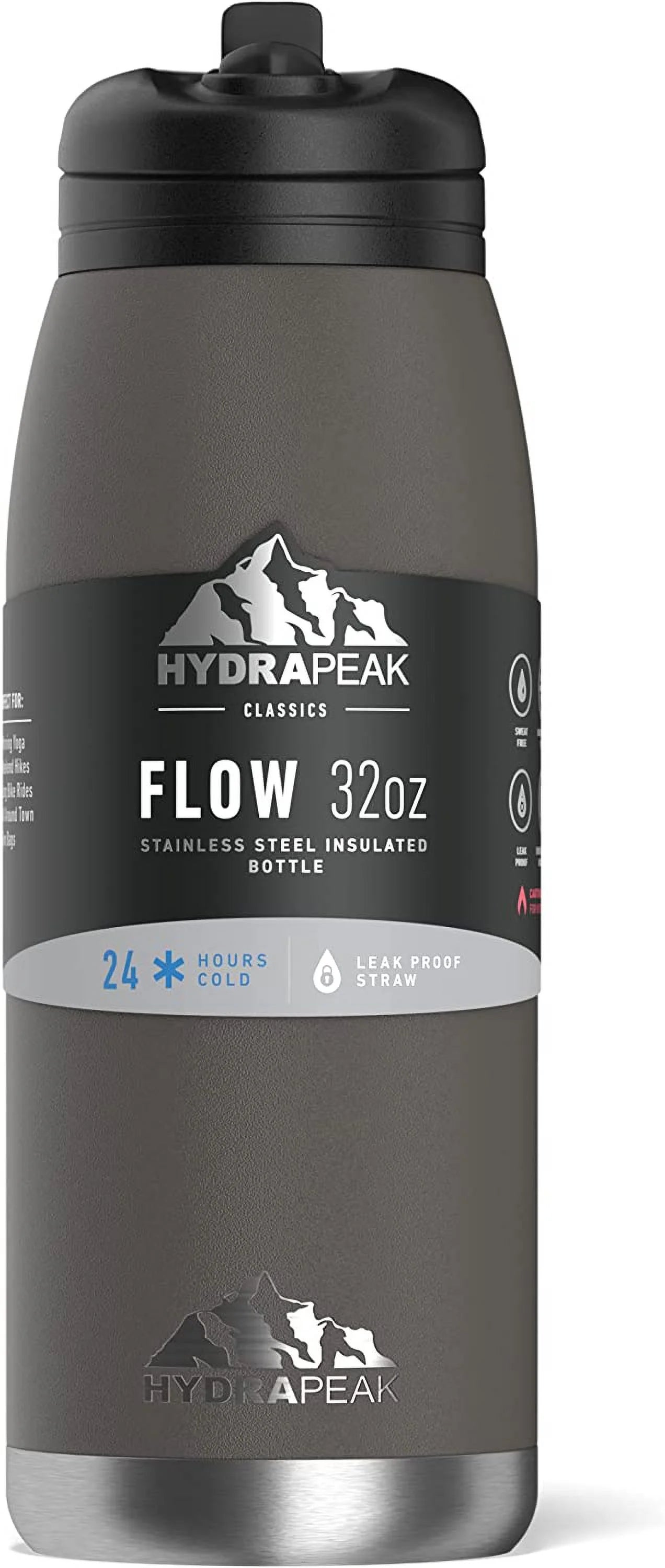 1L Insulated Stainless-Steel Water Bottle with Straw V934242