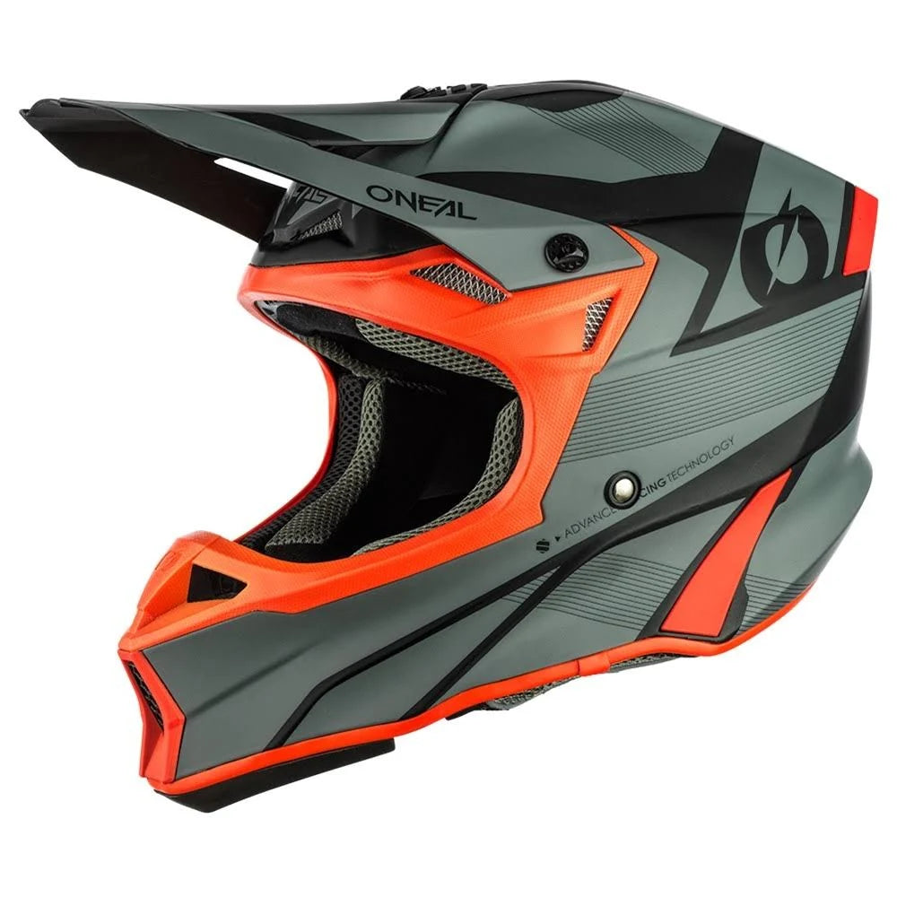 Compact Helmet Grey Red Xs O587