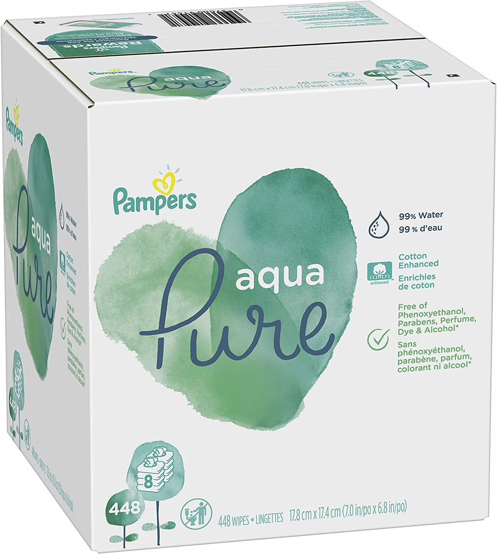 448 Count Unscented Baby Diaper Wipes O521