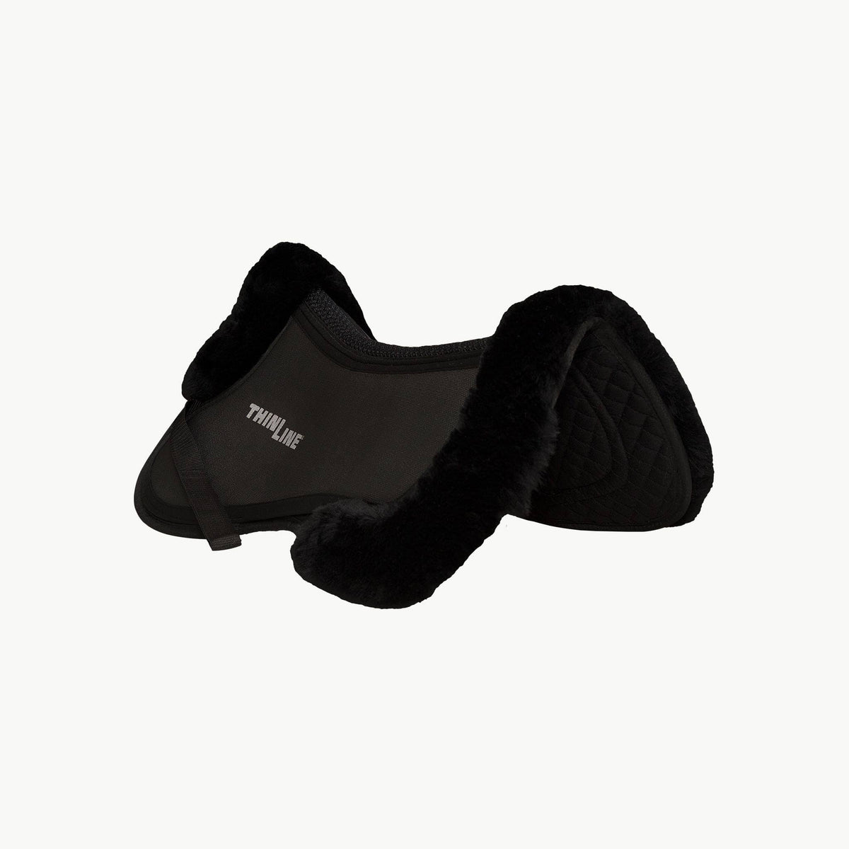 Large Half Pad with Sheepskin Rolls in Dark Brown Q7041