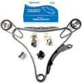 Timing Chain Kit Tensioner Guide Rail Crank Sprocket Cam Sprockets for 2004-2009 Nissan Quest 3.5L VQ35DE F527