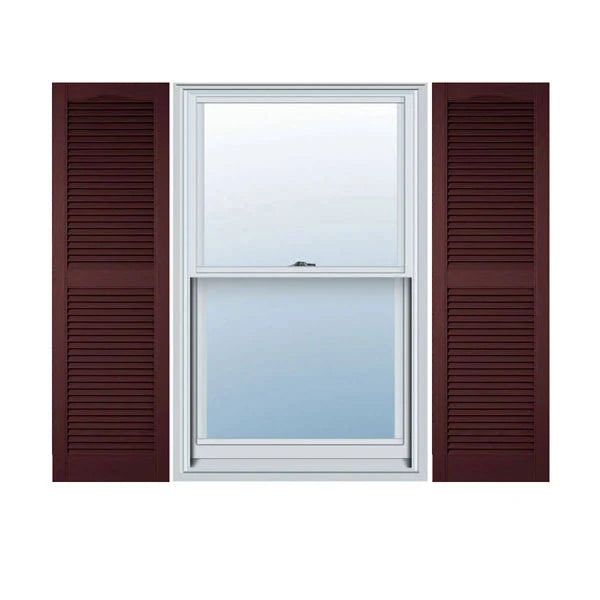 Bordeaux Vinyl Open Louver Shutters A881