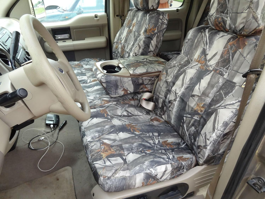 XD3 Camo Seat Covers for 2004-2008 Ford F150 Super Crew Front 40/20/40 Split Seat V5957