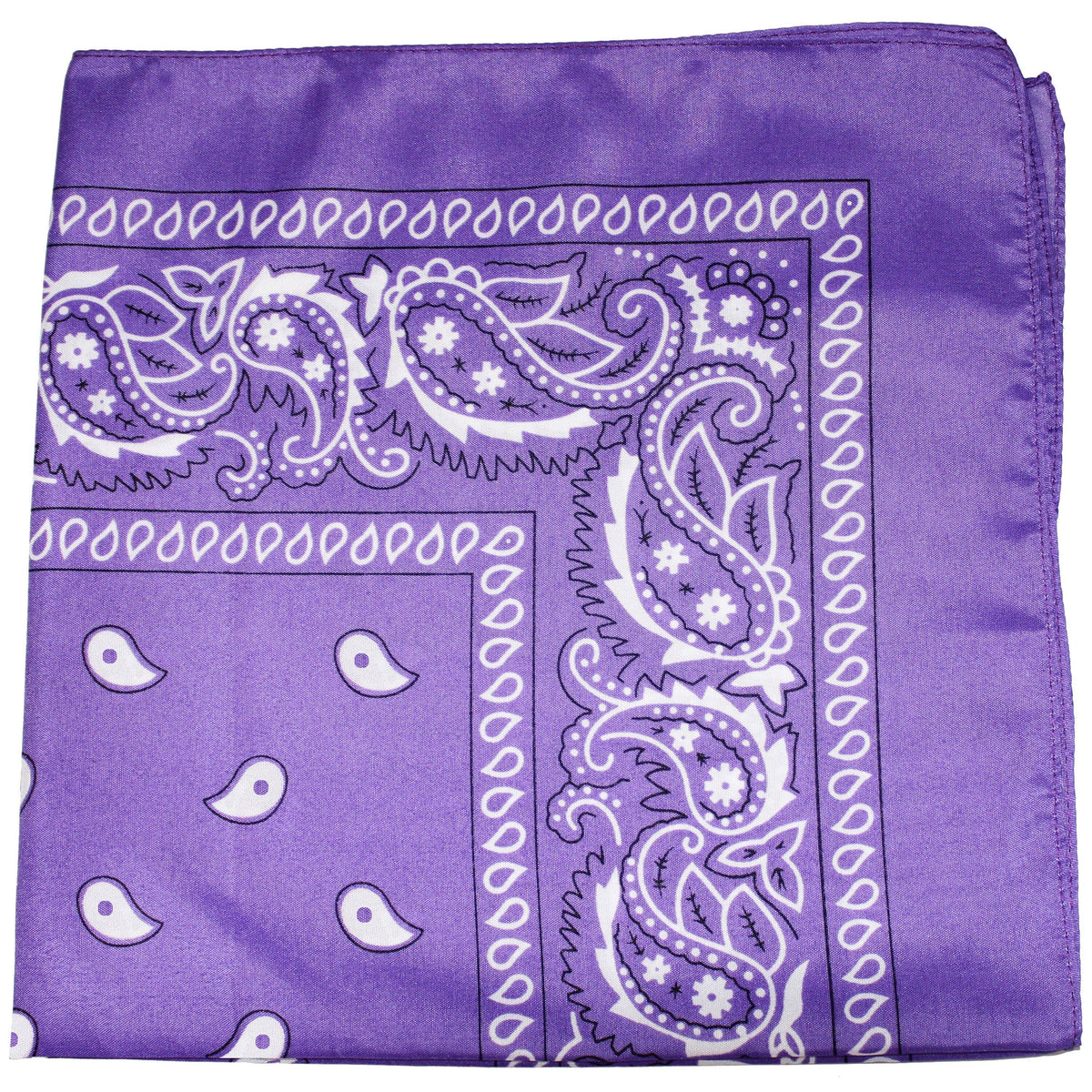 96 Pack 100% Polyester Paisley Bandanas Y50389