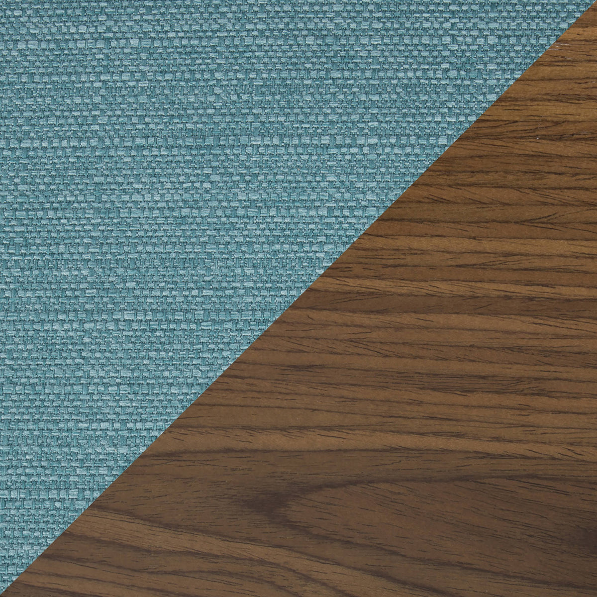 Walnut and Teal Adjustable Barstool A95368