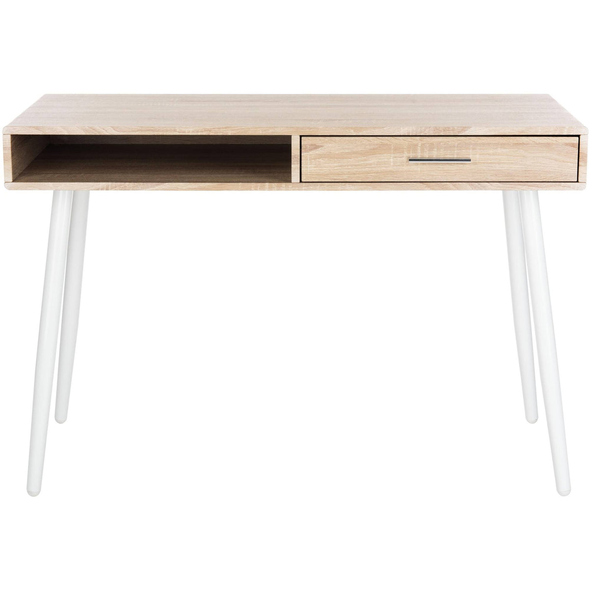 Natural/White 1 Drawer 1 Shelf Desk U665874