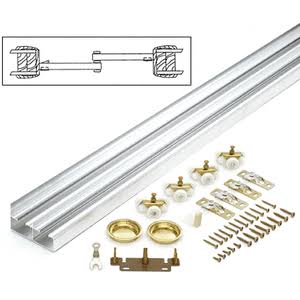 48x22 By-Pass Hardware Set 2 Doors K209
