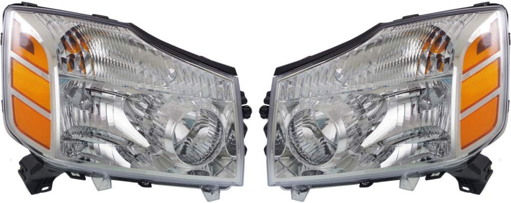 Headlight Assembly Pair for Nissan Armada 2004 2005 2006 A42825