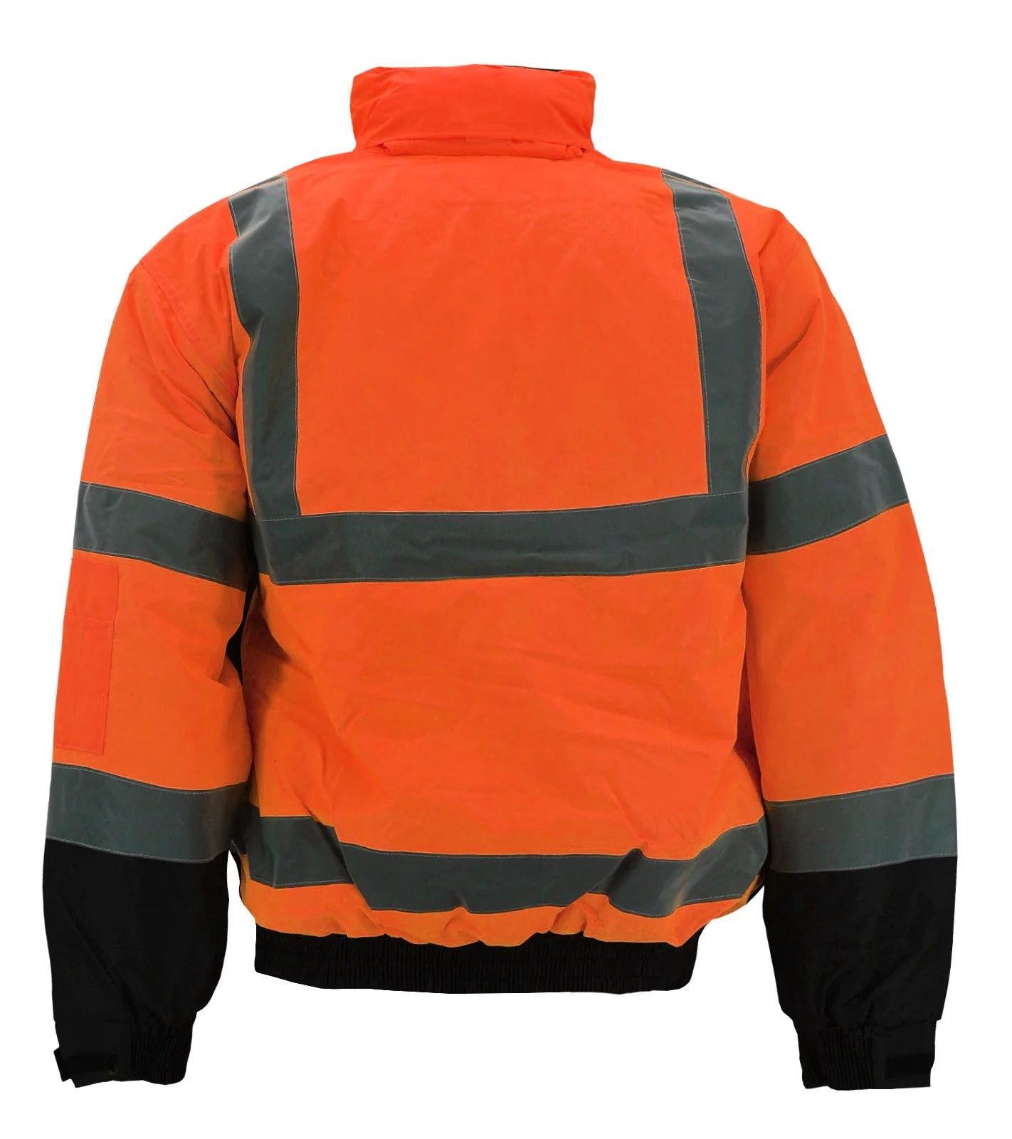 Neon Orange High Visibility Water Resistant Reflective Work Jacket W749701