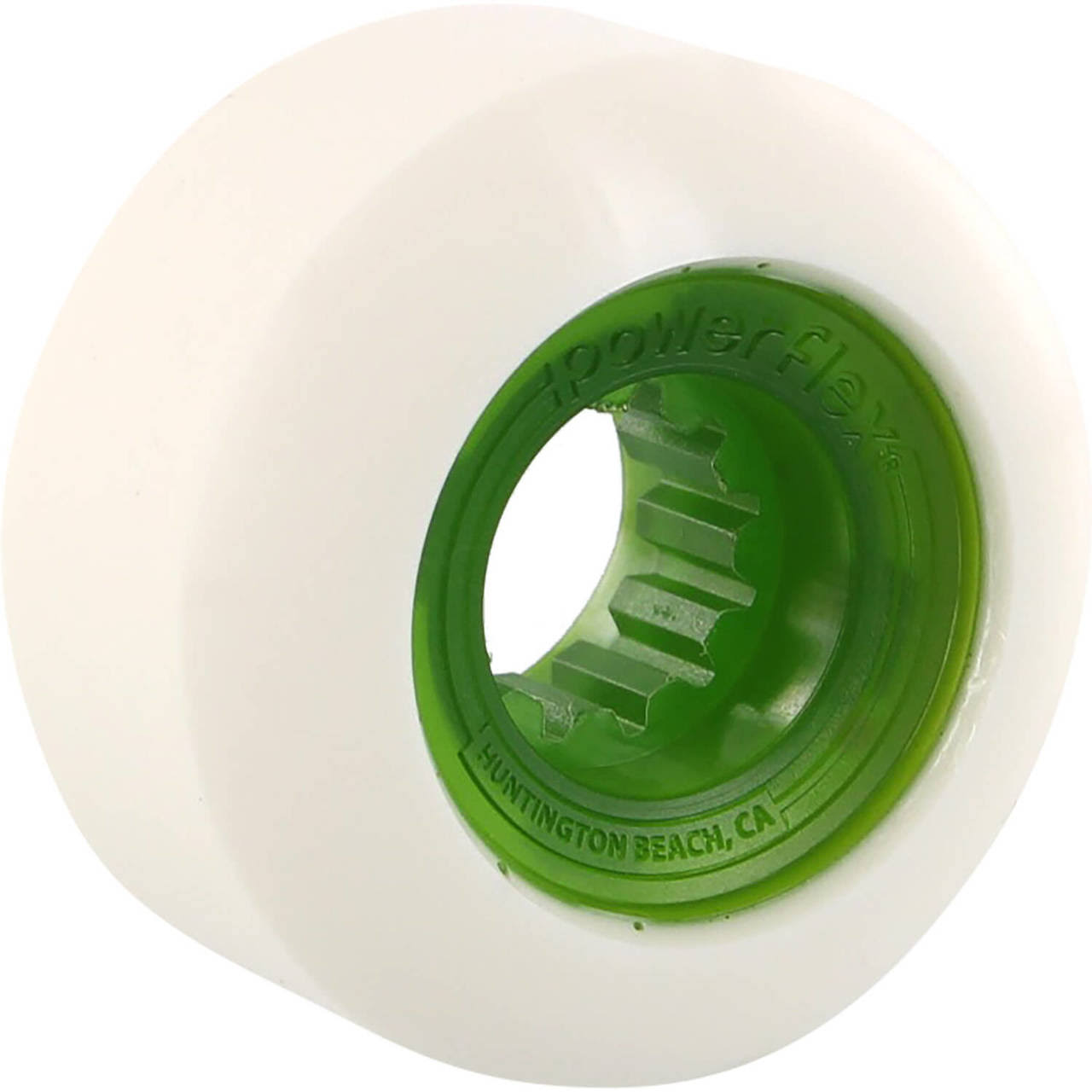 56mm 84B White Clear Green Skateboard Wheels L5864