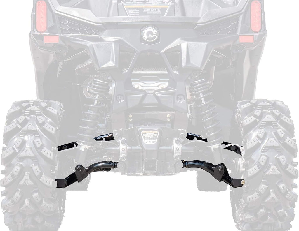 Heavy Duty High Clearance 1.5" Rear Offset A Arms for Can-Am Maverick Trail (2018+) - Black G121