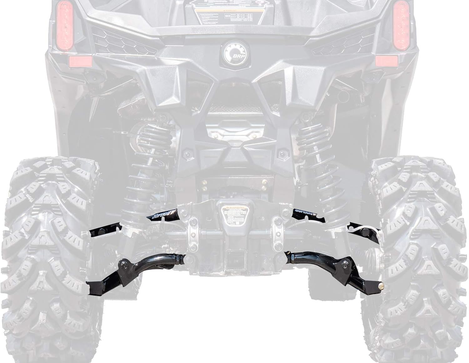 Heavy Duty High Clearance 1.5" Rear Offset A Arms for Can-Am Maverick Trail (2018+) - Black G121