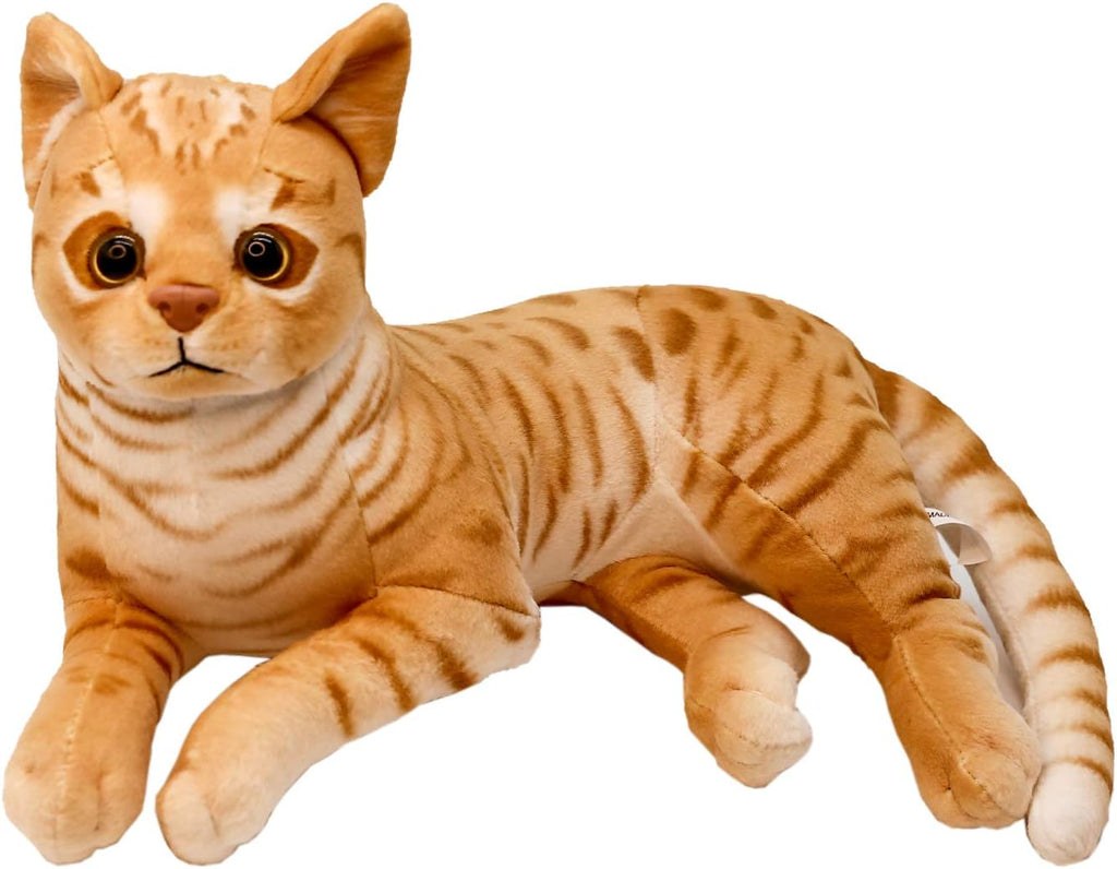 35CM Yellow Plush Stuffed Cat M817