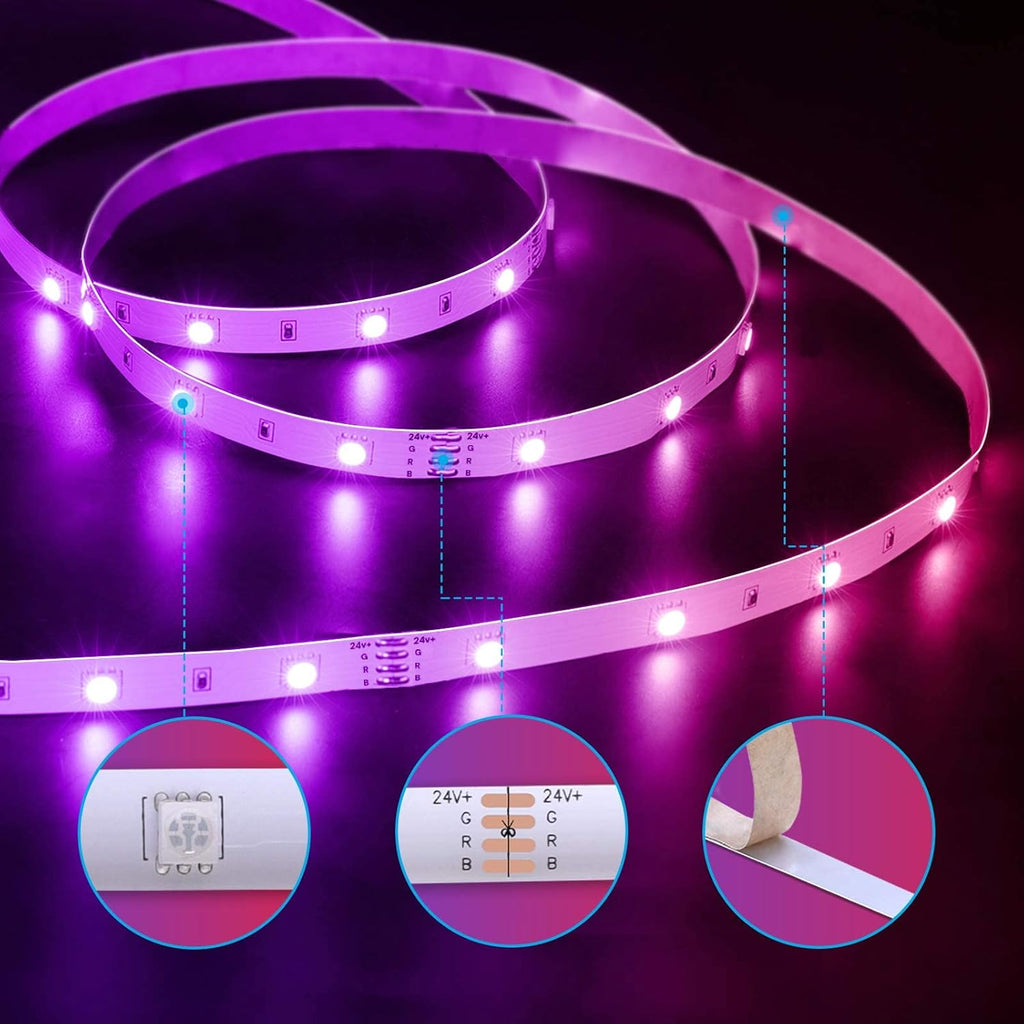 65.6ft Smart WiFi RGB LED Strip Lights Pack of 2 M895913