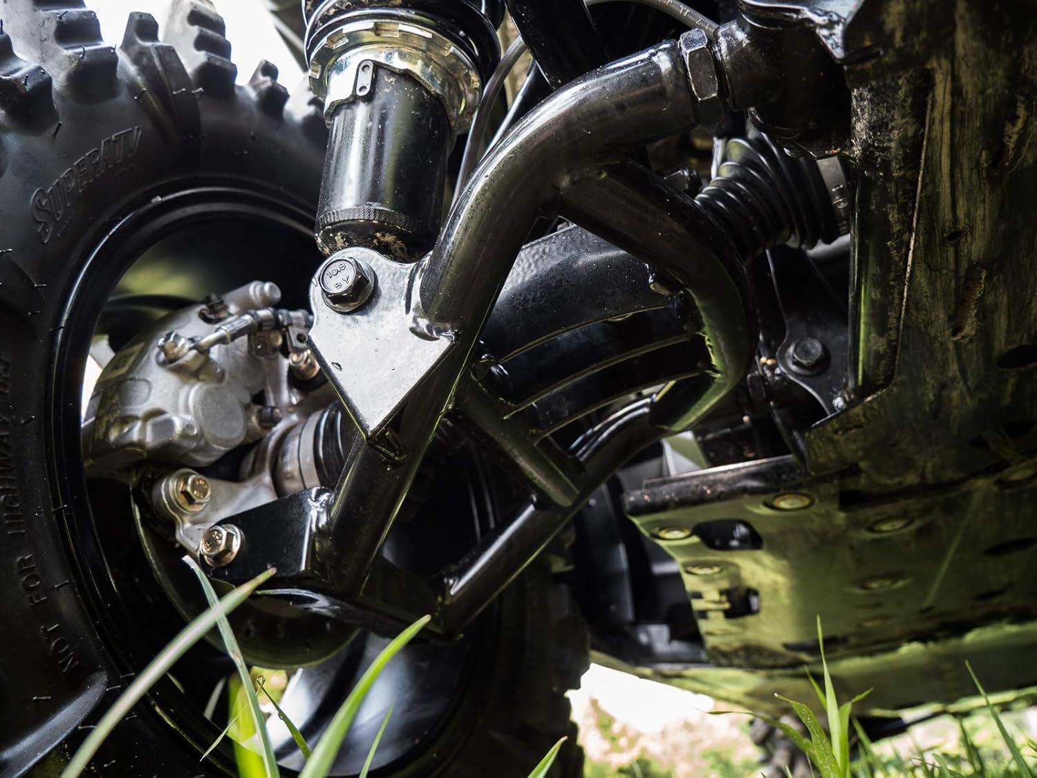 Heavy Duty High Clearance 1.5" Rear Offset A Arms for Can-Am Maverick Trail (2018+) - Black G121