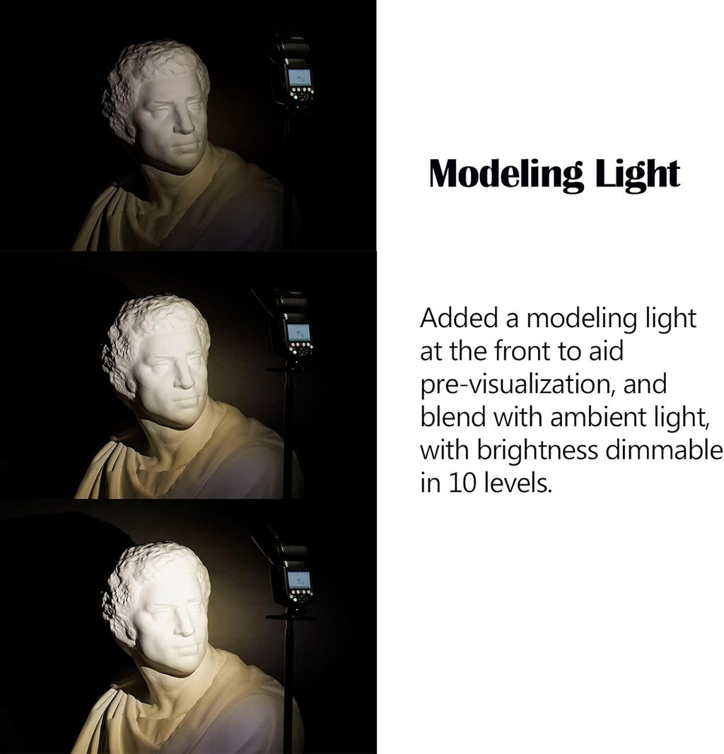 Camera Flash Speedlite TTL GN60 2600mAh Modeling Light G983