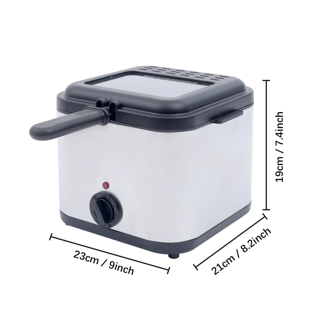 2.5 L Oil Capacity Stainless Steel Mesh Basket Electric Deep Fryer with Temperature Control Y910415