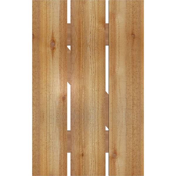 17 1/8x22W x 27x22H Board-n-Batten Shutters with Z-Bar X27702