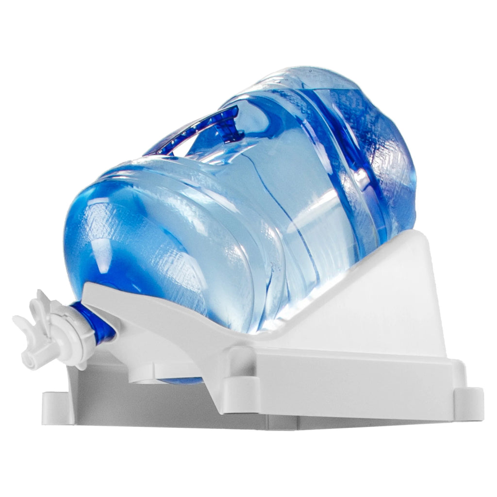 White Plastic Countertop Water Bottle Dispenser X991042