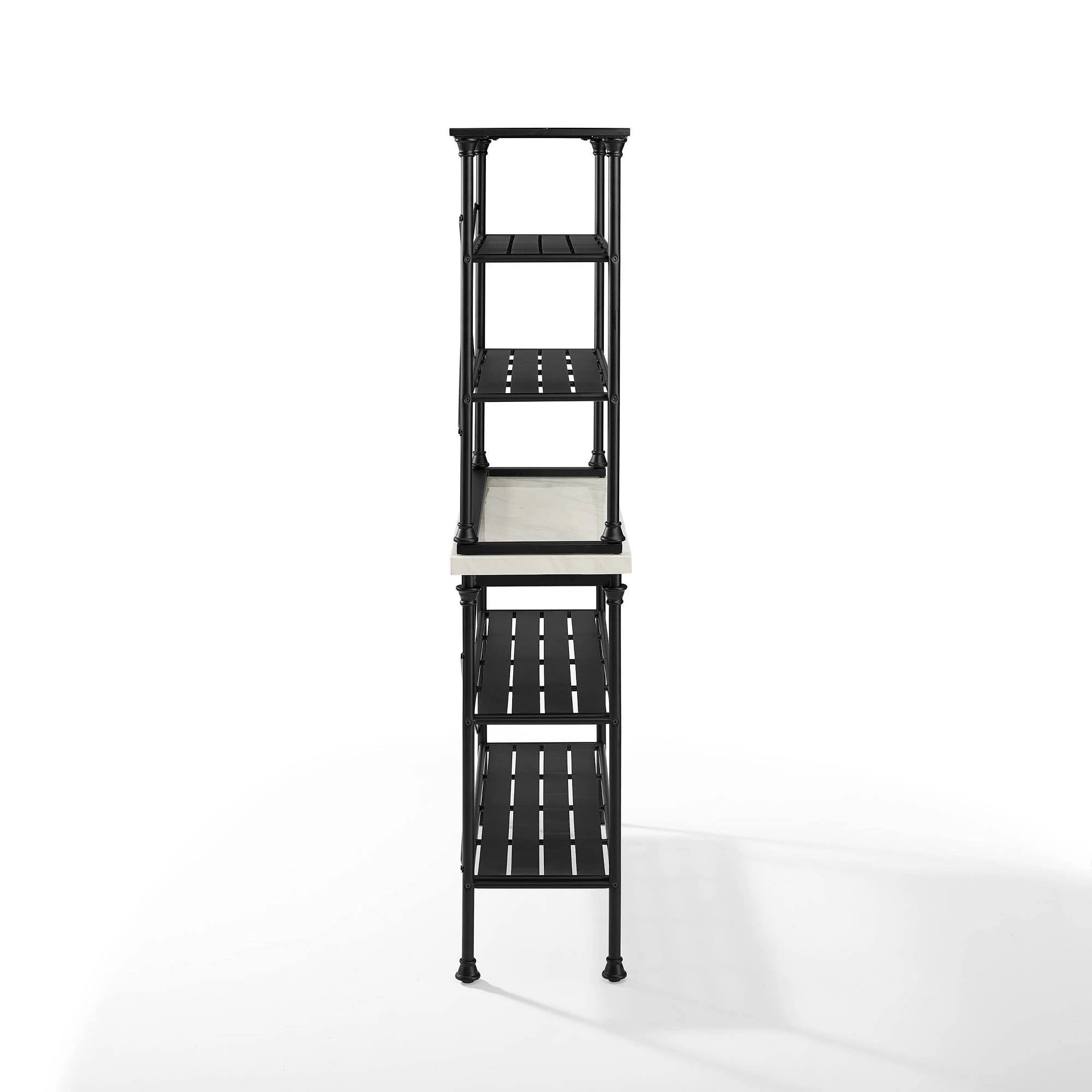2 Piece Black Baker's Rack Set U753086