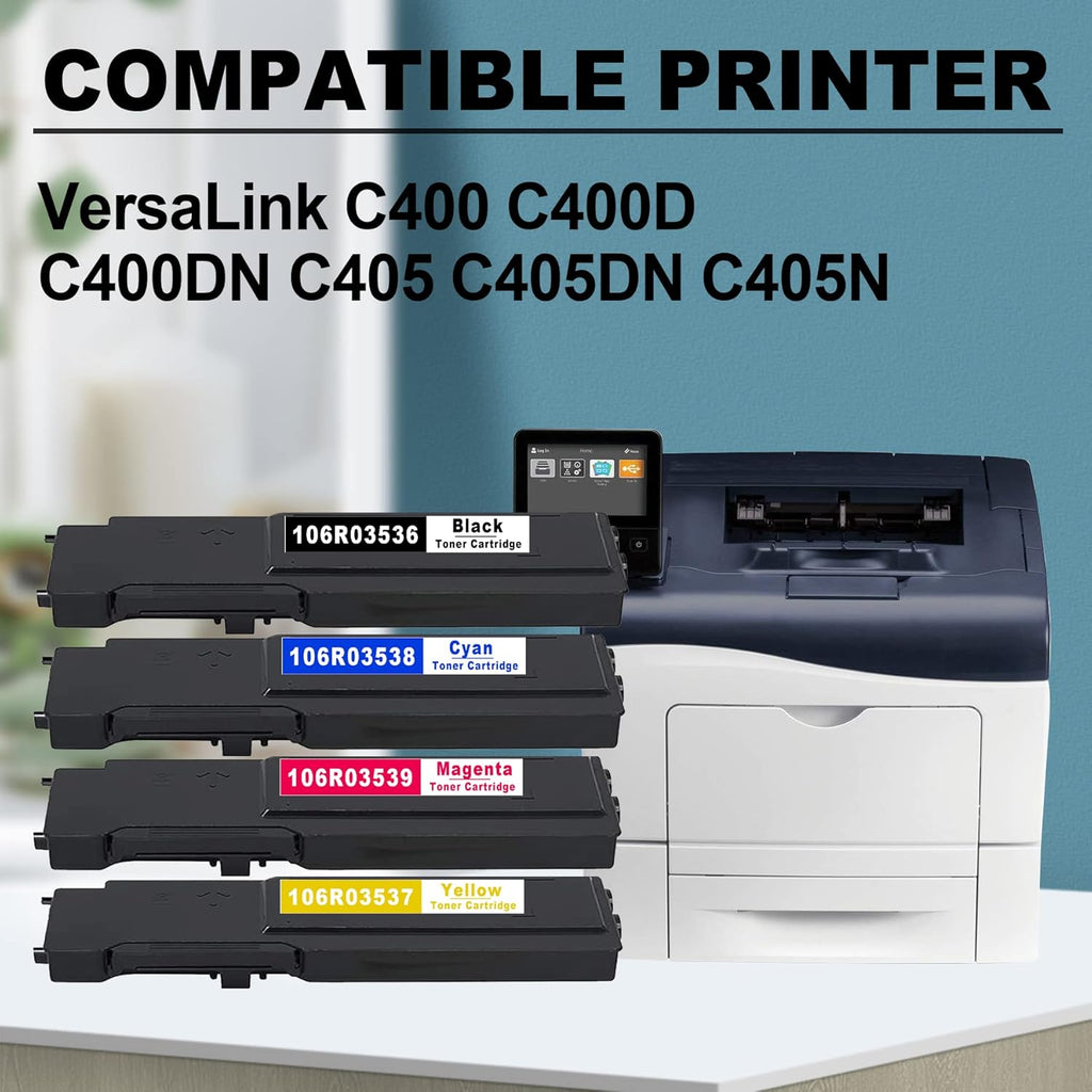 4 PK Toner Cartridge for Xerox C400 C405 Printer L66970