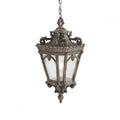 Rustic Bronze Porch Suspended Lantern Hanging Lights J94360
