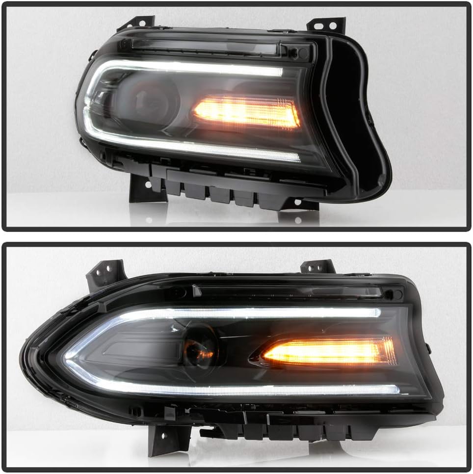 LED DRL Tube Projector Headlight Headlamp Passenger Side M715