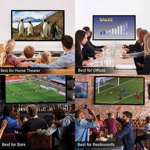 110x22 Fixed Wall-Mount Projector Screen M457787