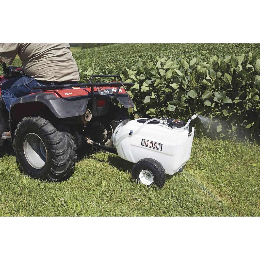 13 Gallons 12 Volt DC Tow-Behind Broadcast Sprayer Y2608