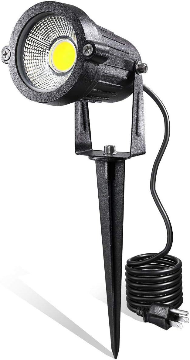 5W 120V AC LED Landscape Light, IP65 Waterproof, Pack of 2 Warm White F49915