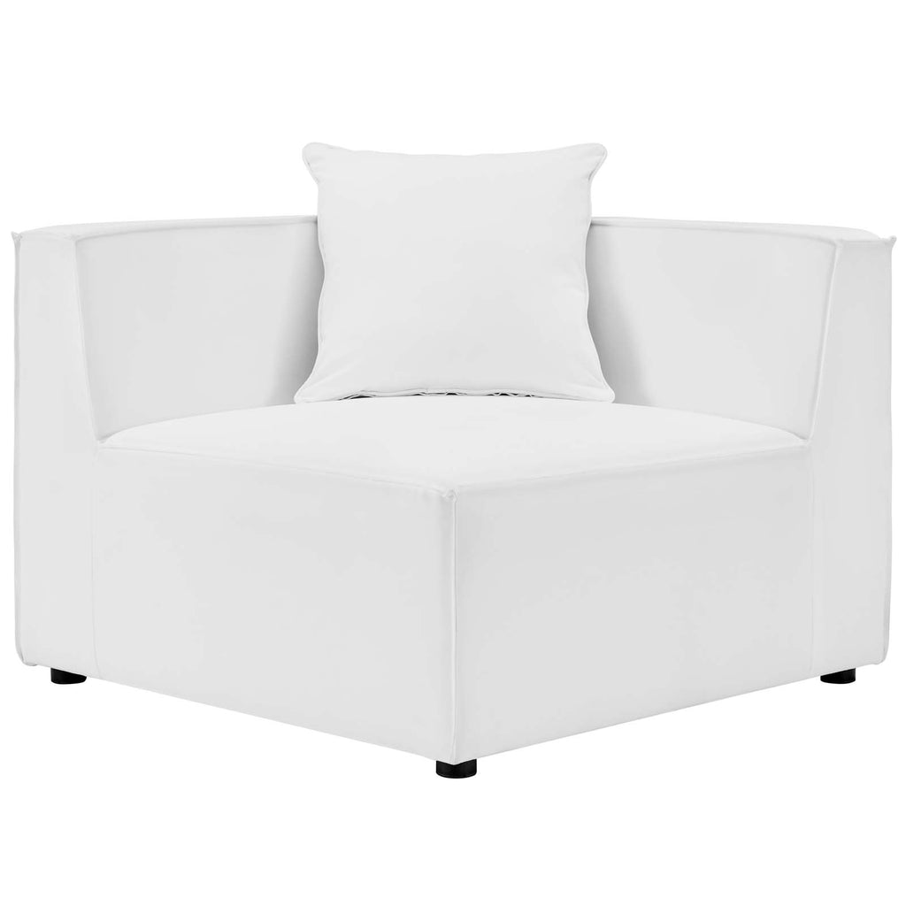 7-Piece White Upholstered Sectional Sofa G959