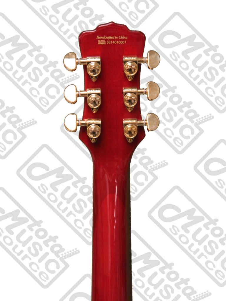 Trans Cherry Semi-Hollow Guitar Q35486