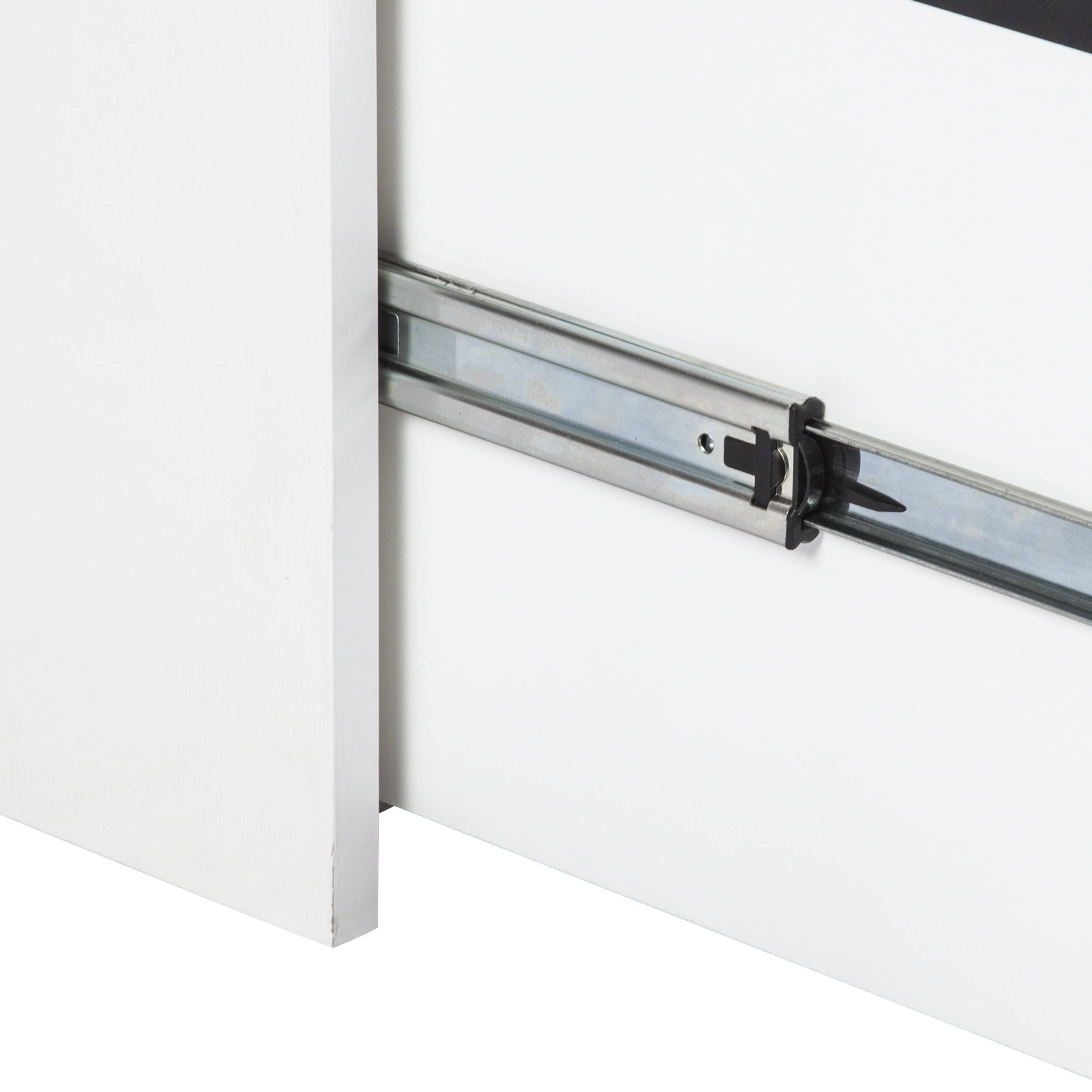 Alaska White Wood Grain 3-Drawer Lateral File L659