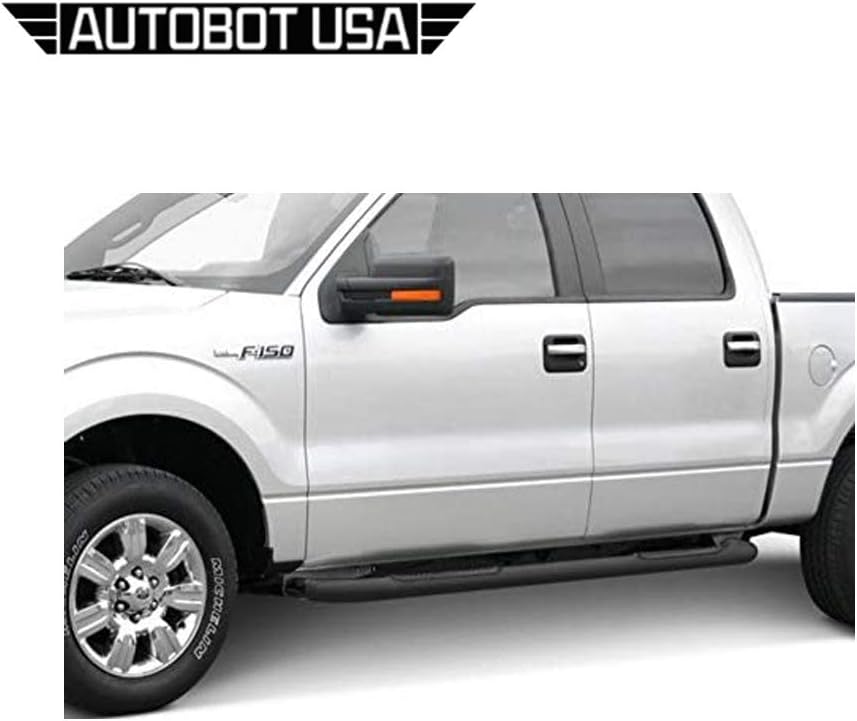 Oval Black Side Step Nerf Bars Running Boards Q3349