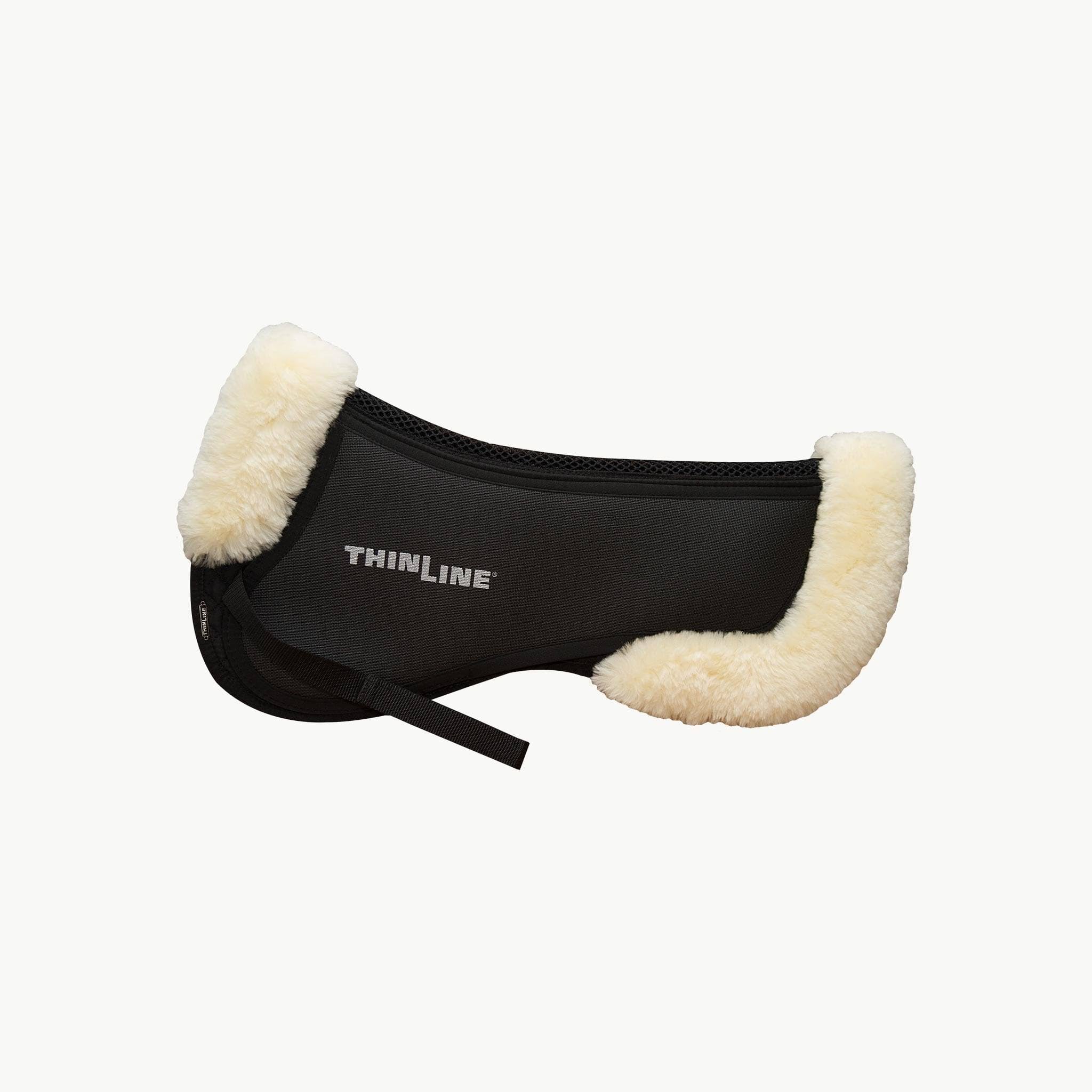 Large Half Pad with Sheepskin Rolls in Dark Brown Q7041