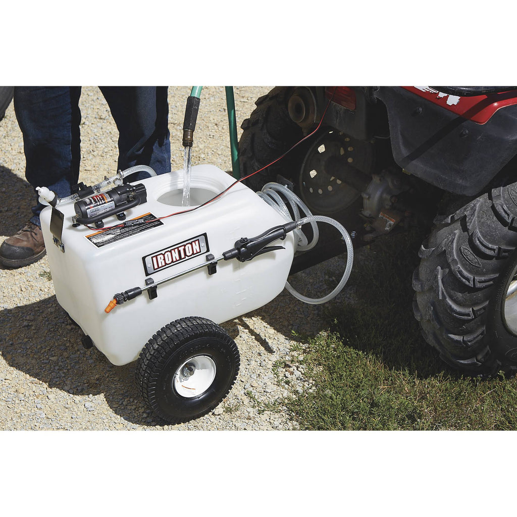 13 Gallons 12 Volt DC Tow-Behind Broadcast Sprayer Y2608