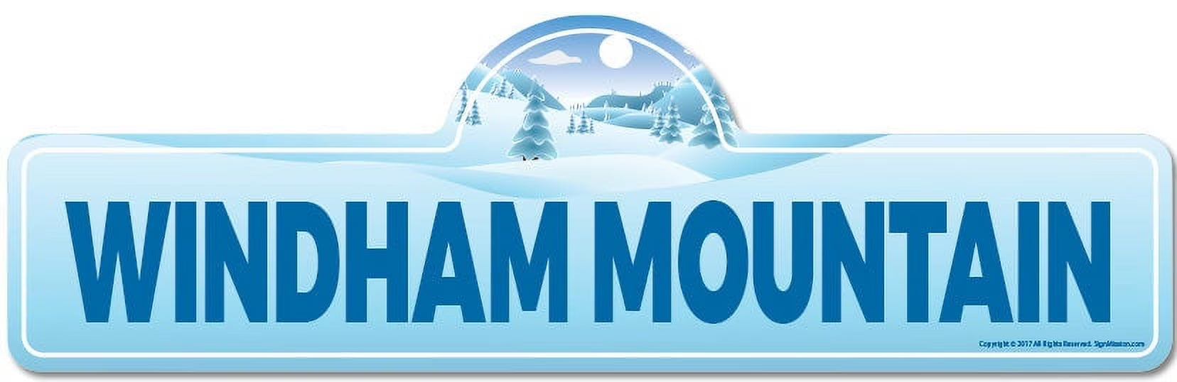 Windham Mountain Street Sign Indoor Outdoor Ski Décor V2764