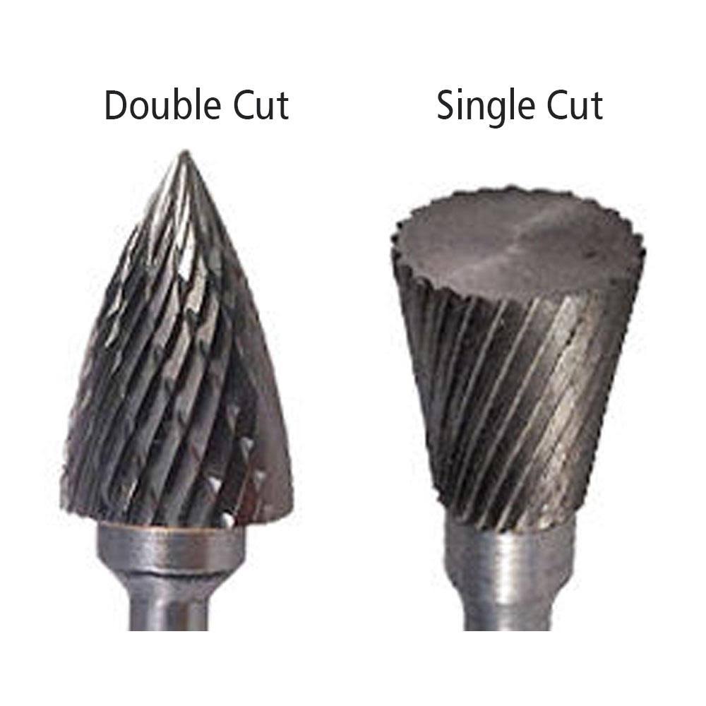 Cylindrical End Cut Shape Carbide Burr Die Grinder Bit Double Cut F15188