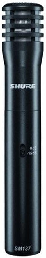 Cardioid Instrument Condenser Microphone with Thin Diaphragm, Low Self-Noise, Mic Clip and Zippered Pouch R43141