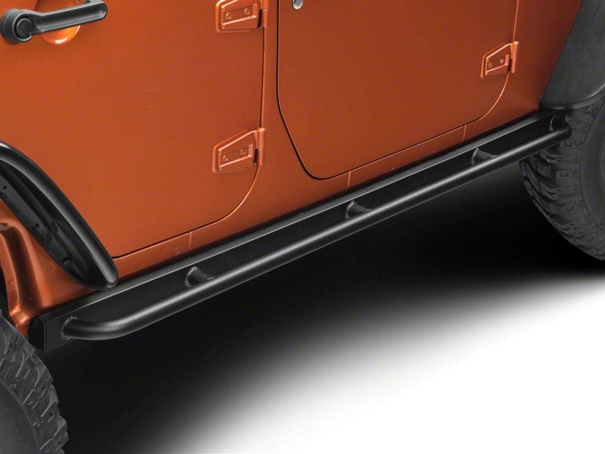 Textured Black Rubi Rails Compatible with 07-18 Jeep Wrangler JK 4-Door Y163