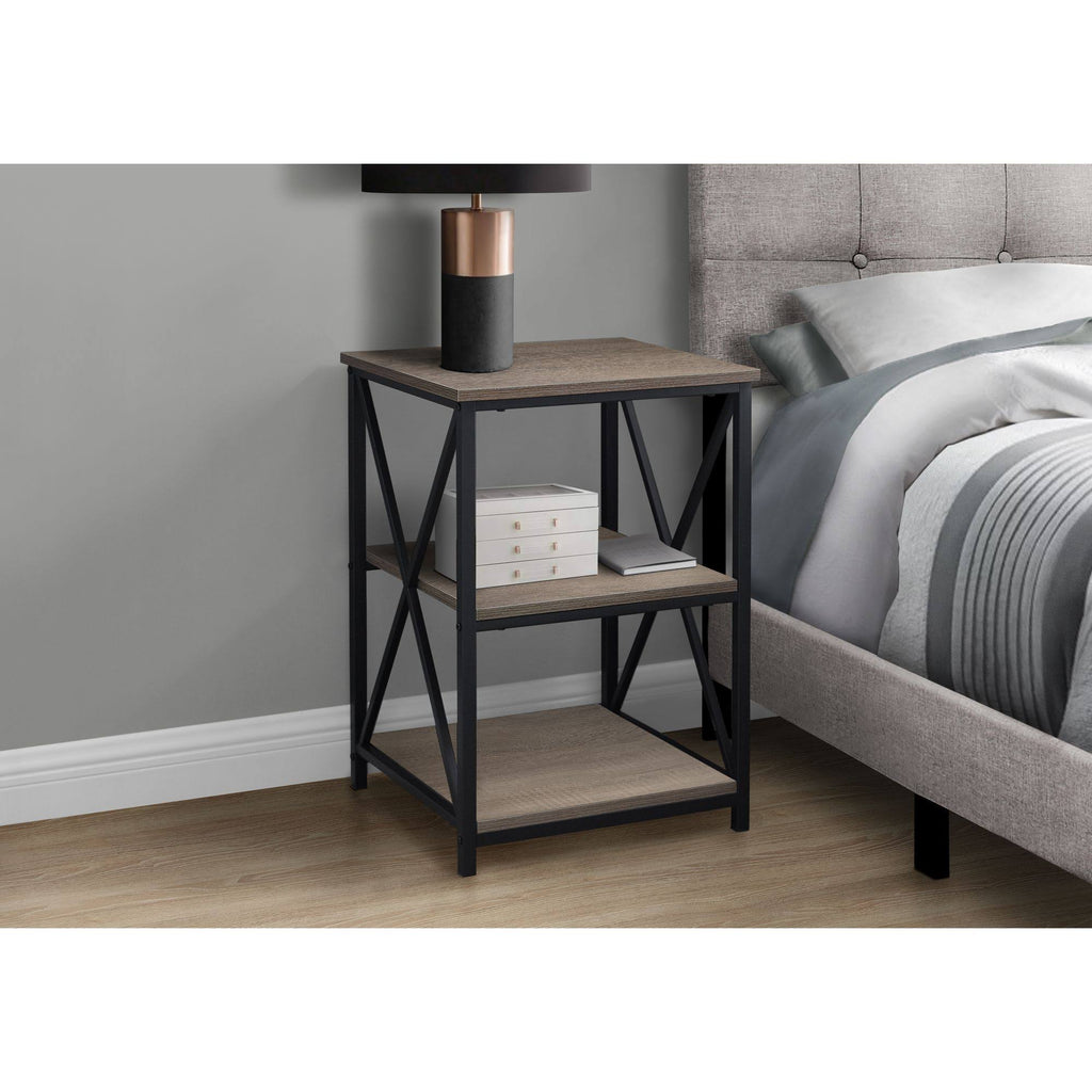 Dark Taupe Contemporary Accent Table H36172