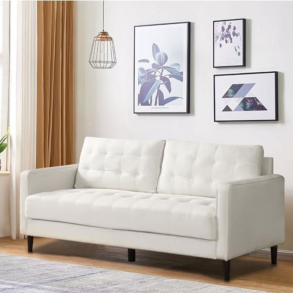 Green Velvet 3 Seater Couch with Tufted Cushion Z8779