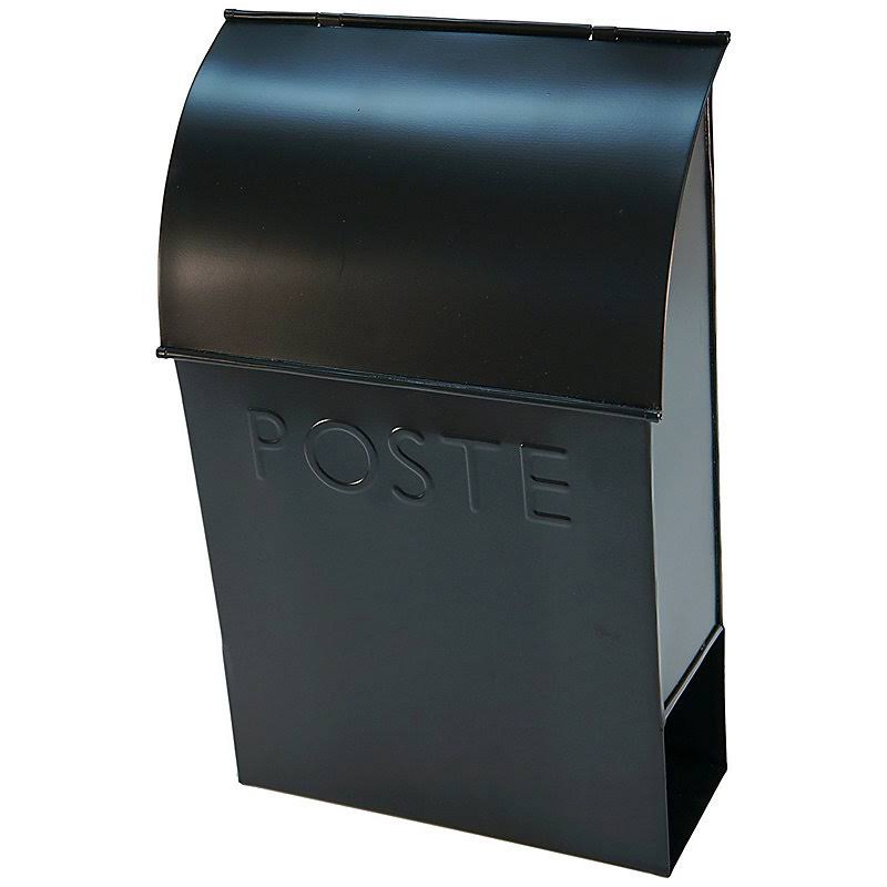 Black Wall Mounted Mailbox B316