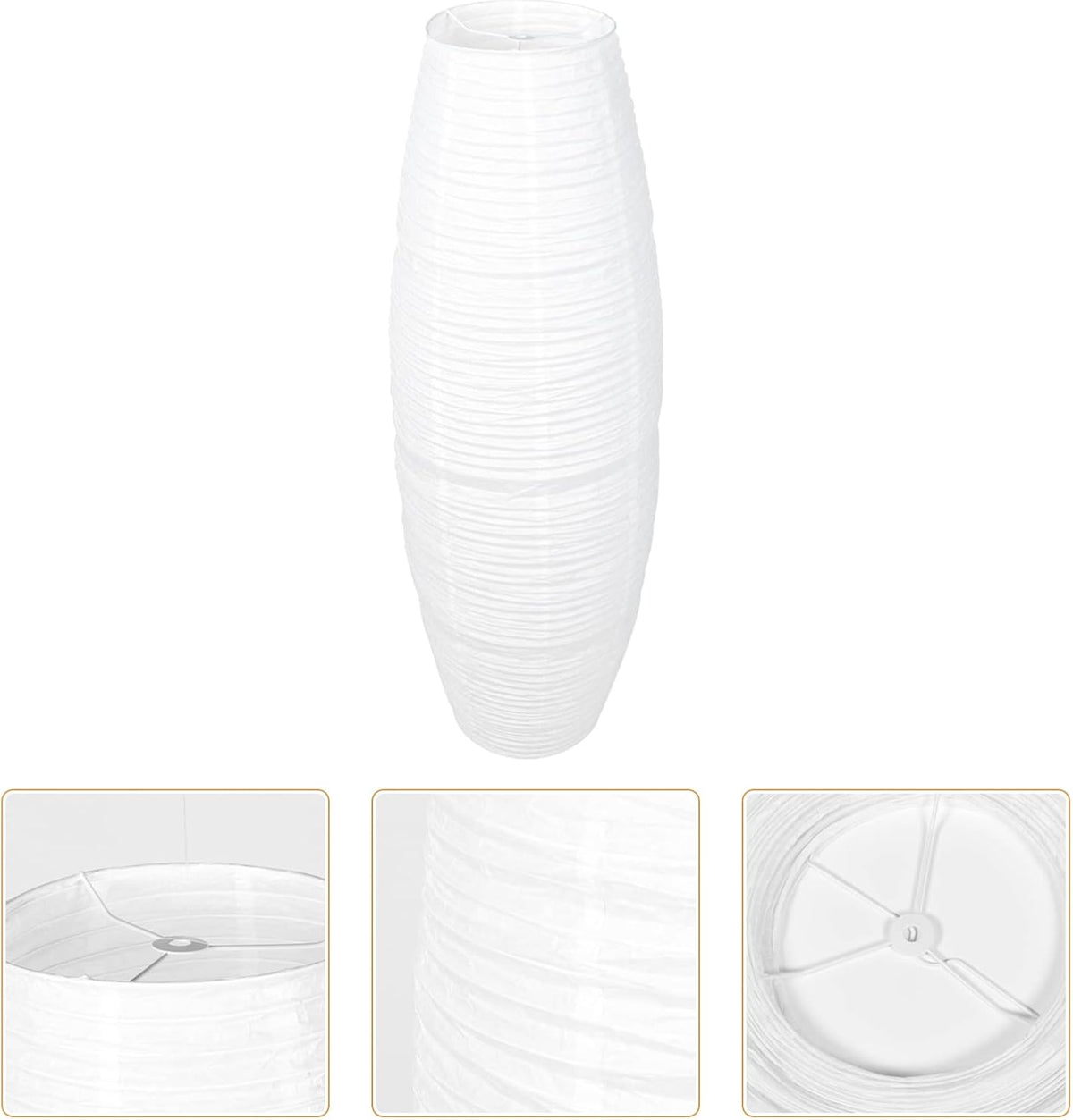 Paper Floor Lamp Shade with Bulb Cage Guard A3575