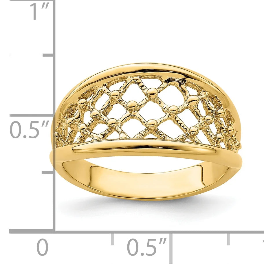 Tapered Mesh Band Ring G51578