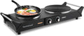 1800W Double Burner Hot Plate with Adjustable Temperature J3599