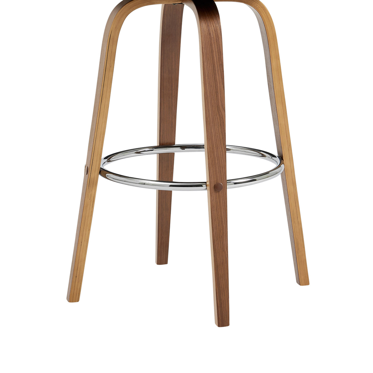 Cream Swivel Counter Stool with Wooden Back Z80037