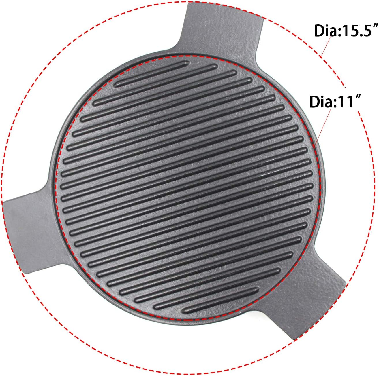 Cast Iron Plate Setter with 3 Legs, Pack of 2 G1191