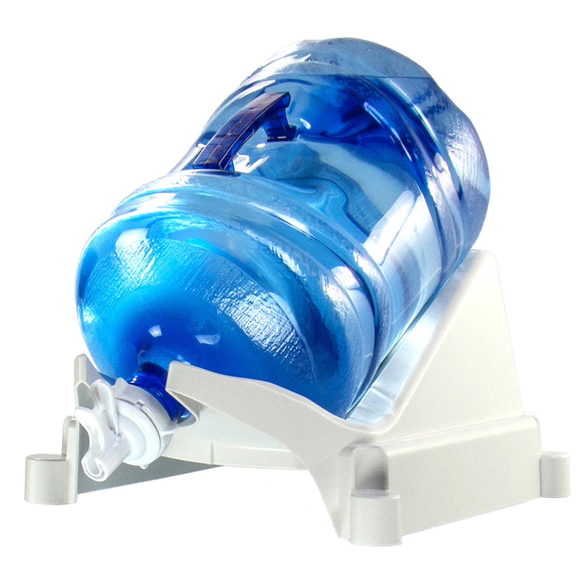 White Plastic Countertop Water Bottle Dispenser X991042