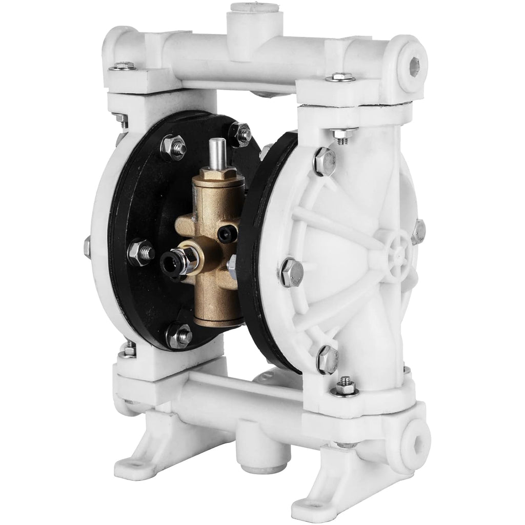 Air-Operated Double Diaphragm Pump 1/2 inch Polypropylene 13 GPM Max 100PSI P5953